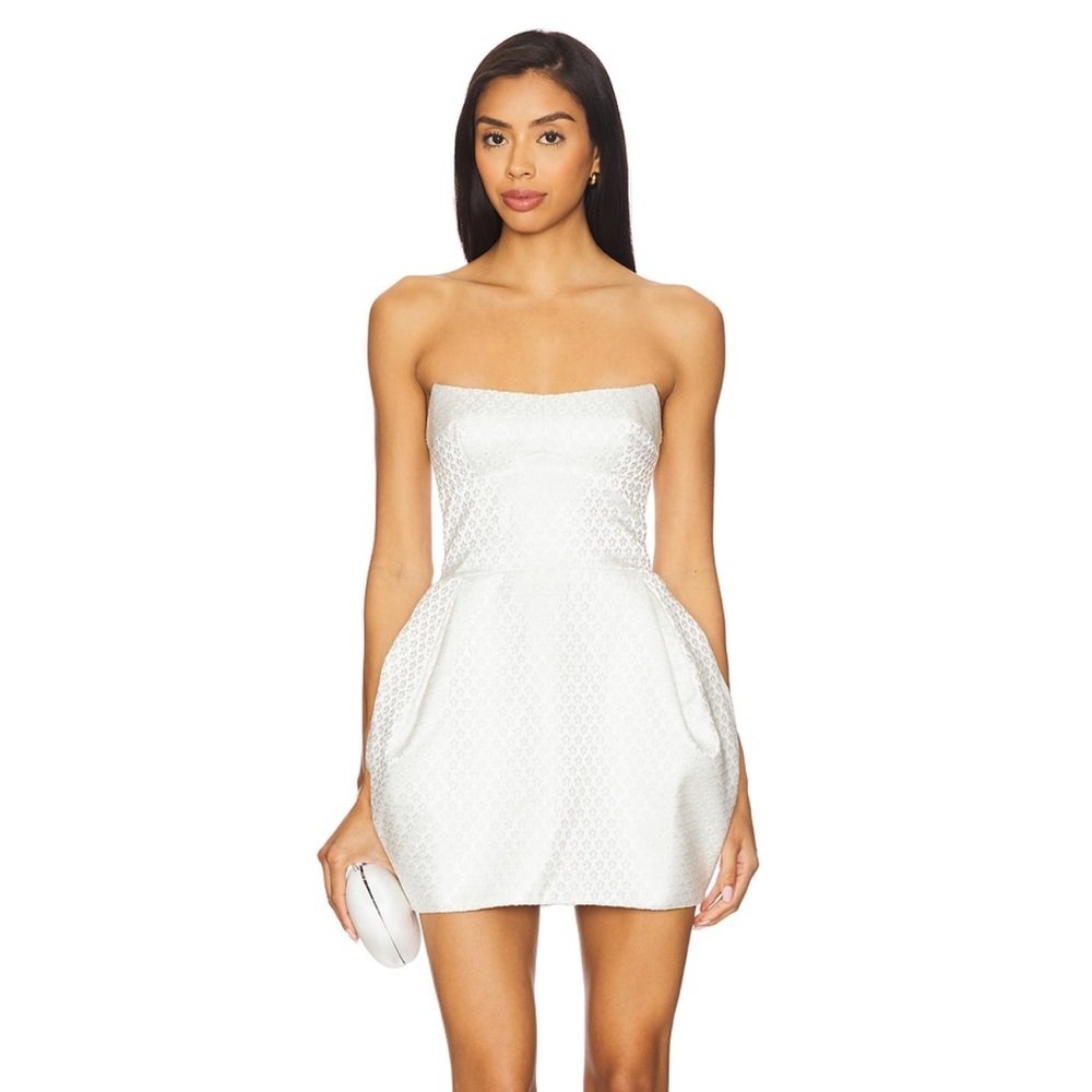 Amanda Uprichard Bowery Dress Strapless White NWT
